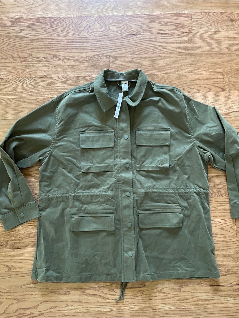 PINK Victoria's Secret Olive Green Utility Jacket